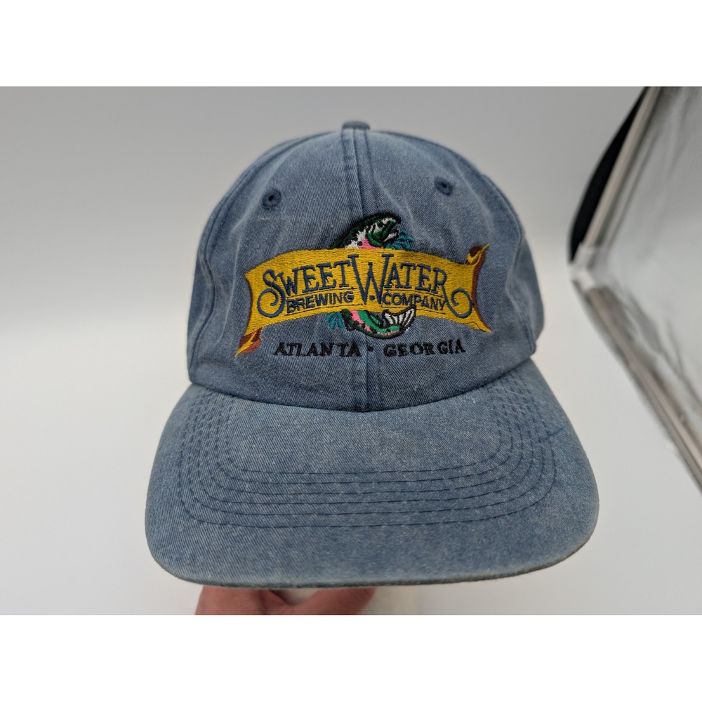 Port Authority SweetWater Brewing Company Atlanta Georgia Blue Cotton Hat Cap